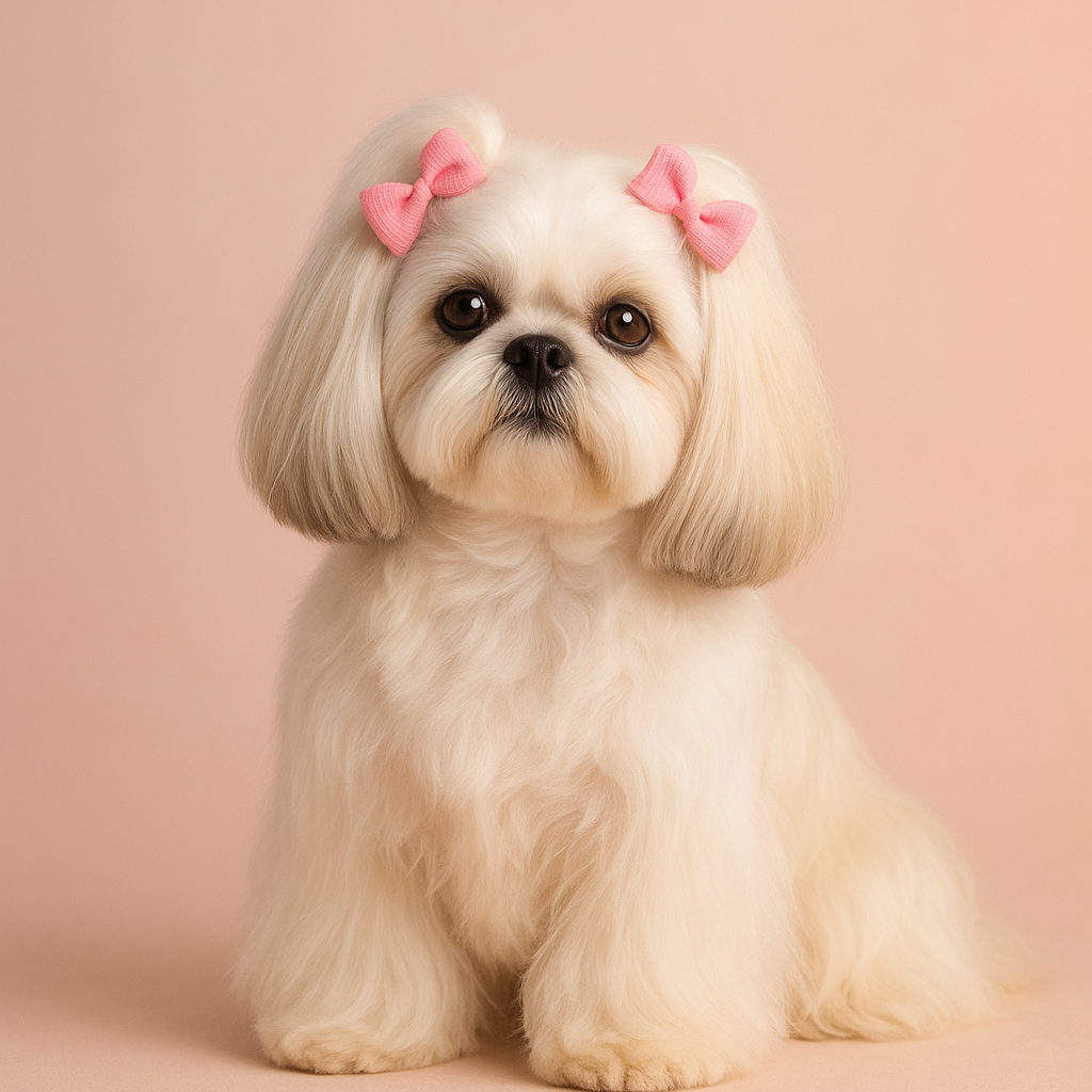 Pięknie wypielęgnowany pies